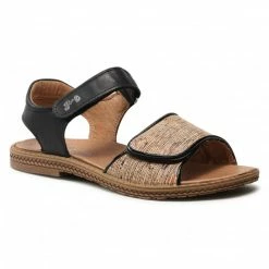 Sandals PRIMIGI - 7394233 D Rafia/Nero Brown, Black