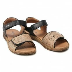 Sandals PRIMIGI - 7394233 D Rafia/Nero Brown, Black -Primigi Shop 0000208173575 03 rz